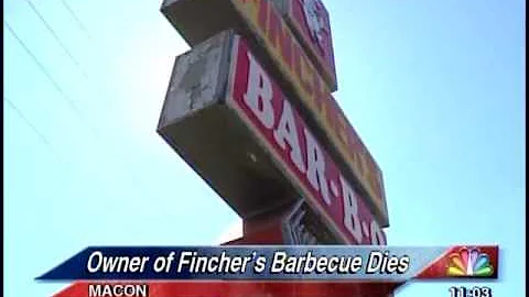 41NBC/WMGT - Owner of Fincher's Barbecue Dies - 5.12.13