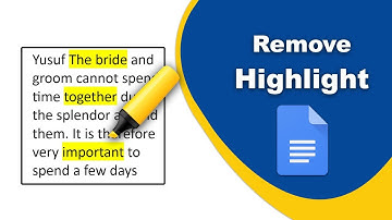 How to remove highlight in google docs app