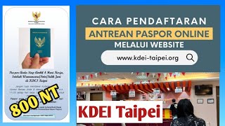 Cara Daftar Antrean Paspor Online - KDEI Taipei screenshot 1