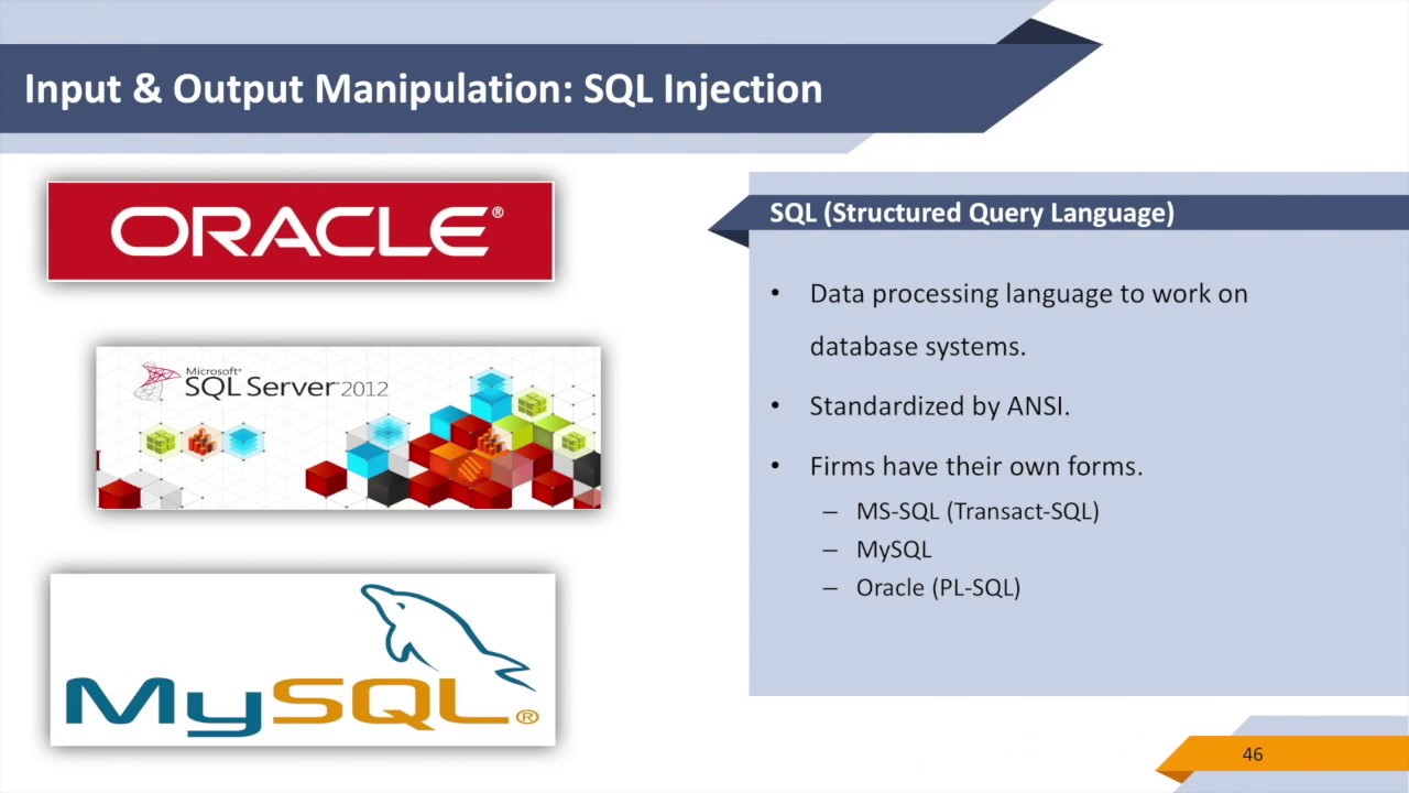 Input & Output Manipulation: SQL Injection - YouTube