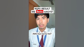 RGPV exam Result 2025 | First semester result BTech RGPV | #shorts #rgpvresult