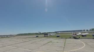 Chinook CH-147 helicopter departing CYRO