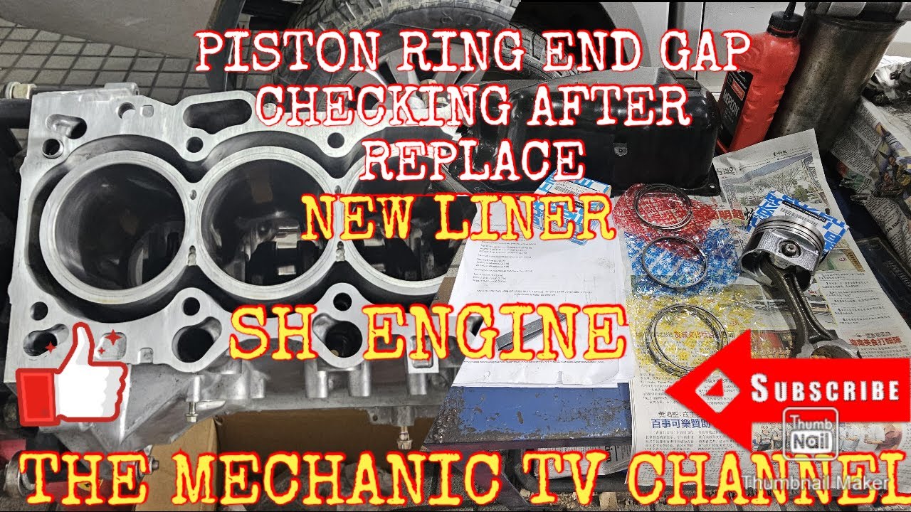 PISTON RING END GAP CHECKING AFTER REPLACE NEW LINER SH ENGINE 2.2