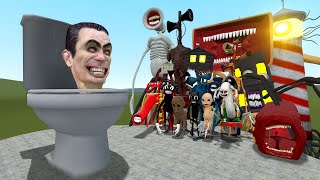 SKIBIDI TOILET ARMY VS TREVOR HENDERSON CREATURES in Garry's Mod!