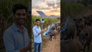Solar Jhatka Machine ⚡⚙️👉 अब जानवर और चोर दोनों दूर रहेंगे #SolarFence #FarmSecurity