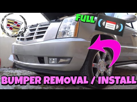 How to Remove Install Cadillac Escalade Front Bumper