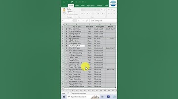 Cách tạo và xóa định dạng bảng trong Excel #shorts