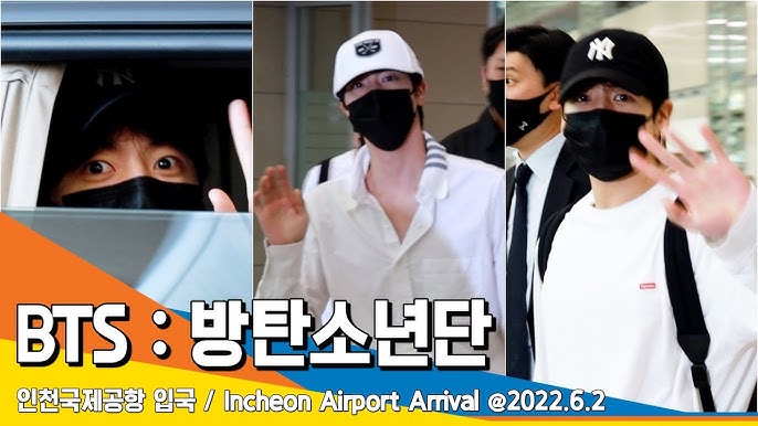 220529 BTS Suga at Incheon International Airport Departing for the United  States to Attend the White House Invitation