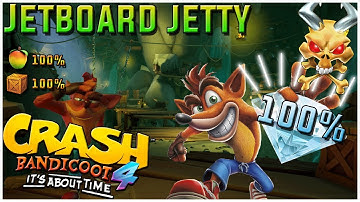 Crash Bandicoot 4 - Jetboard Jetty 100% Walkthrough Guide - ( All Boxes ) - Hidden Gem Perfect Relic