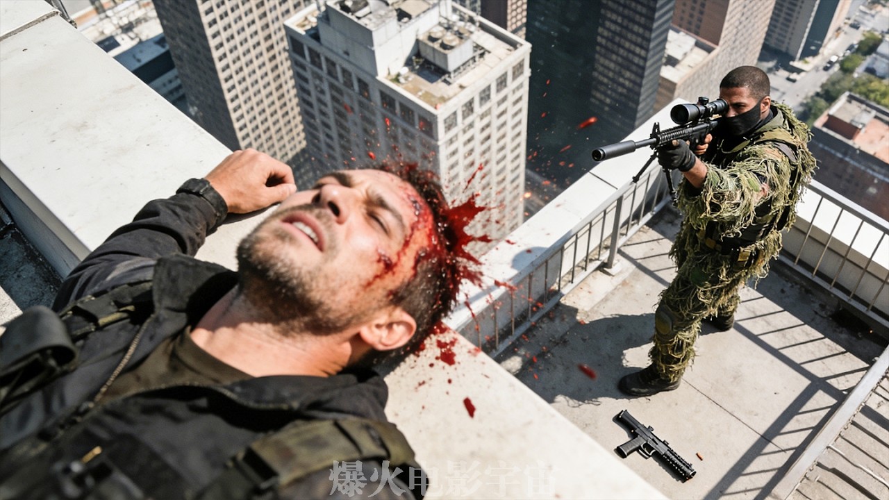 Террористы убивают гениального снайпера, но сами погибают от выстрела в голову в ответ!