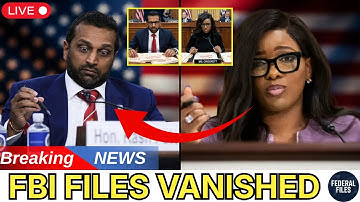 17 FBI Case Files Vanished in 74 Seconds — Jasmine Crockett Cornered Kash Patel