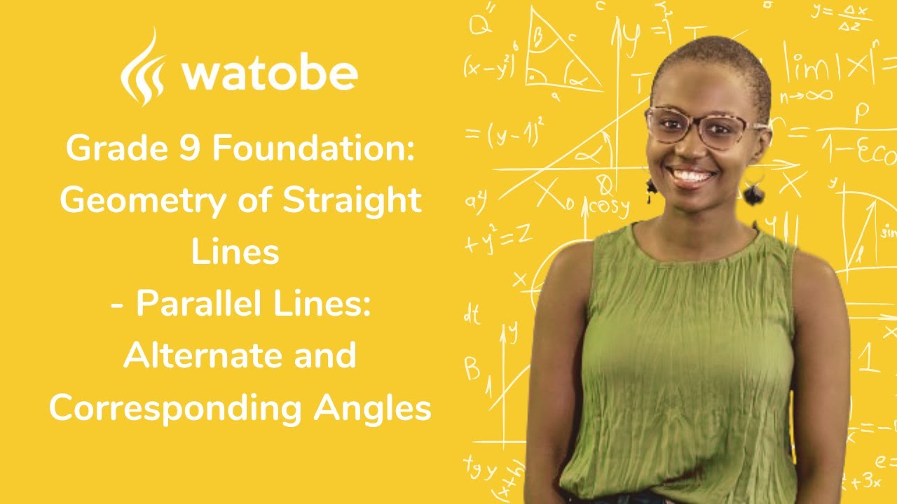 Grade 9 - Geometry of Straight Lines Foundation (parallel lines ...