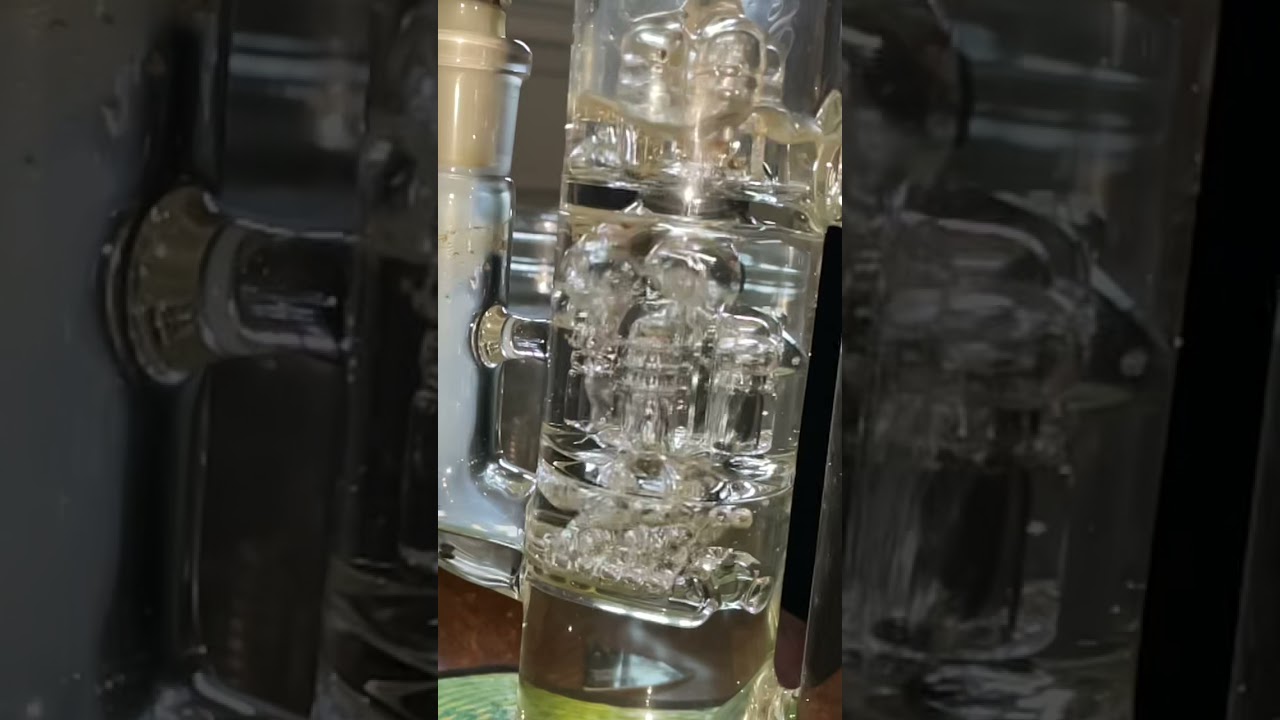 15 inch Sovereignty Glass Mini Treecycler (G-Line to Inv4-Inv4) Super Slow-Mo Up Close Function Vid