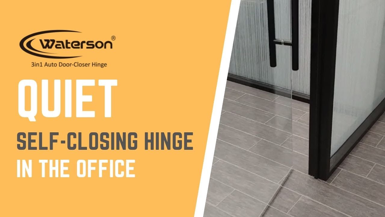 Quiet Self closing hinge adjustment is important for our office. YouTube