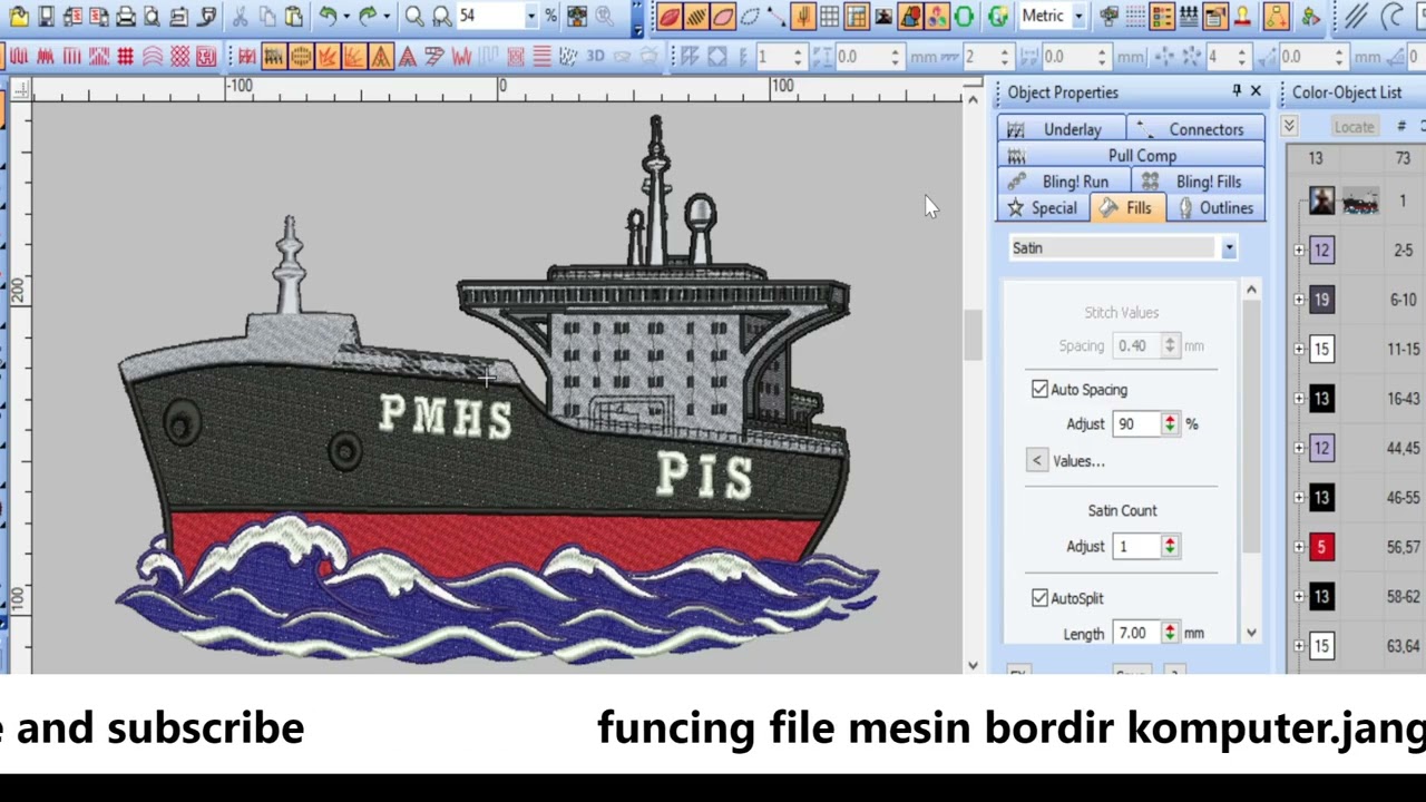 review file emb buat di mesin bordir komputer,cocok buat aplikasi di jaket,kemeja dan lain lain.