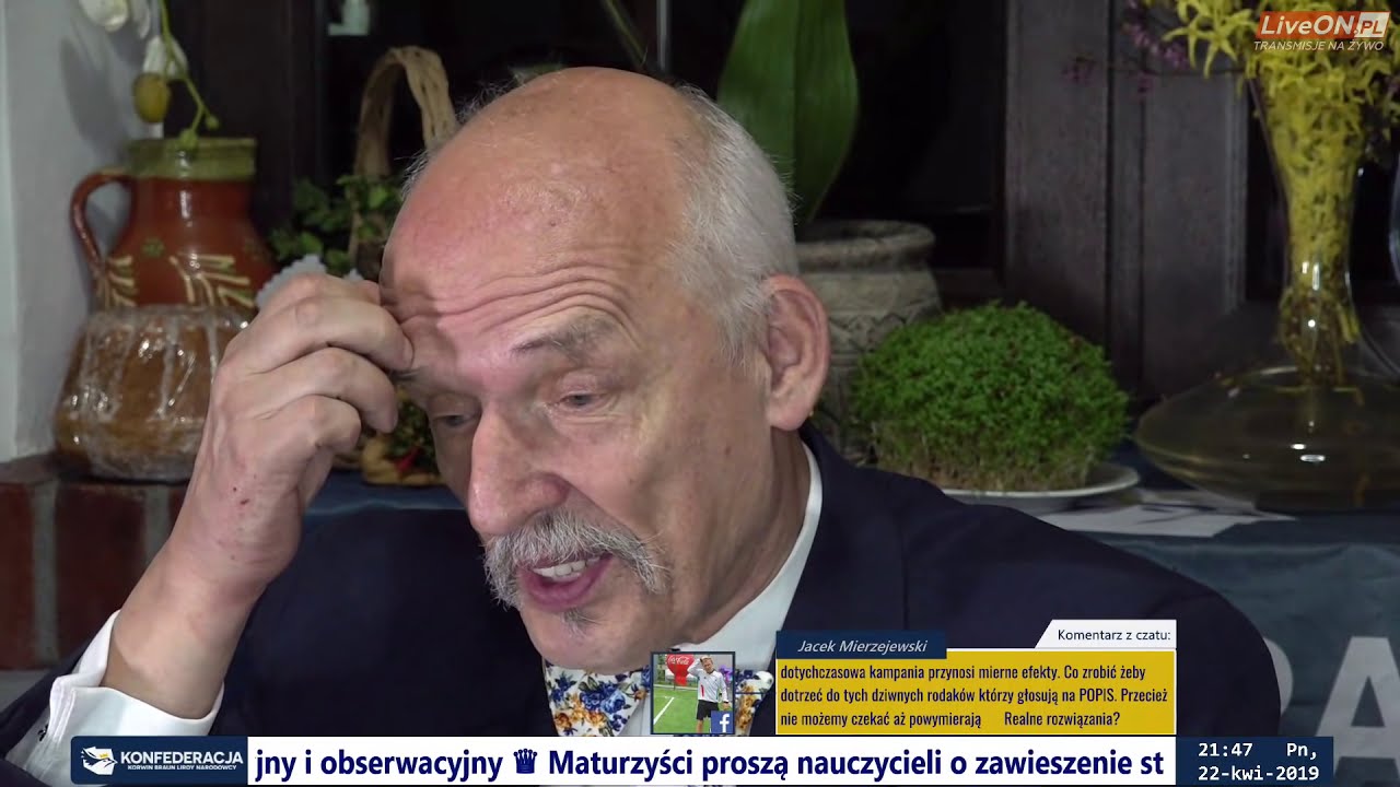 LiveChat z Januszem Korwin-Mikkem 22.4.2019r „Przysłany na przeszpiegi.” o Jonnym Danielsie ” nationality แปลว่า