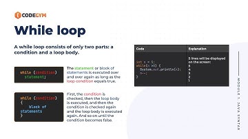 While Loop Java | CodeGym University Course
