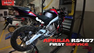 Aprilia RS457 First Service Video | In Hindi | My Experience and Costing.#apriliars457 #aprilia