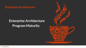Enterprise Architecture  Program Maturity
