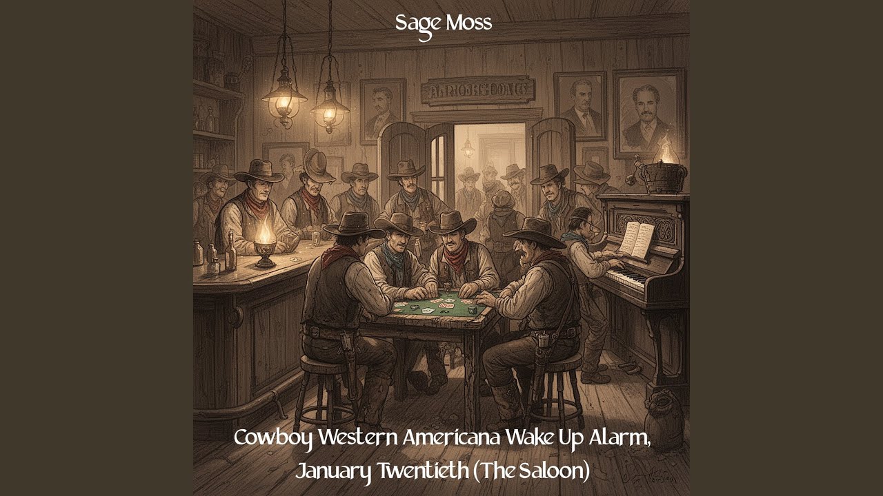 Cowboy Western Americana Wake Up Alarm, January Twentieth (The Saloon) (Instrumental Acoustic...