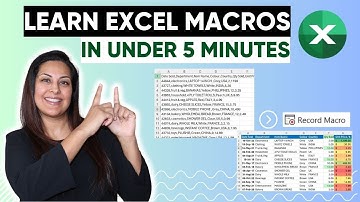 💡Master Excel Macros Fast! | 5-Minute Beginner