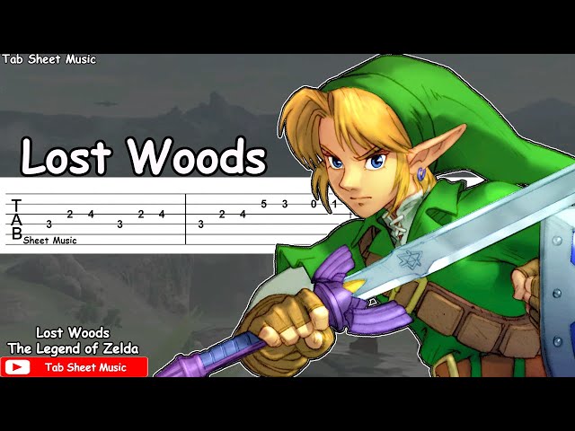 Lost Woods - The Legend of Zelda: Ocarina Of Time Guitar Tutorial class=