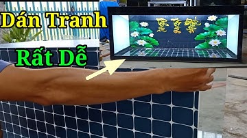 Hướng Dẫn dán tranh Hồ Cá, giúp cho AE tự dán tại nhà đơn giản#hocaphat#hoca