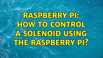 Raspberry Pi: How to control a solenoid using the Raspberry Pi?