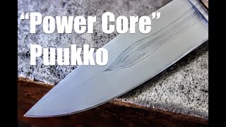 "Power Core" Puukko With Cable Damascus: Forging, Forge Welding, Bladesmithing and Knifemaking