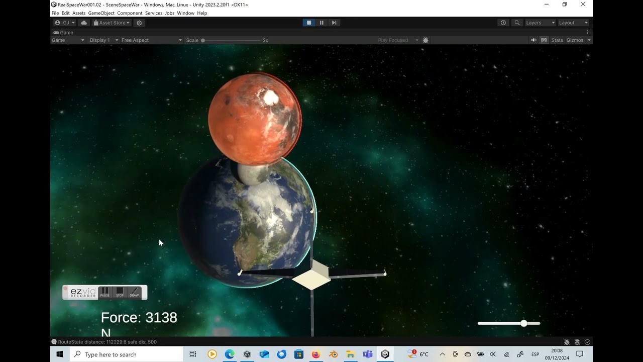 Unity Tutorial 067: Visiting Earth, Moon, Mars and Neptune. RealSpaceWar game