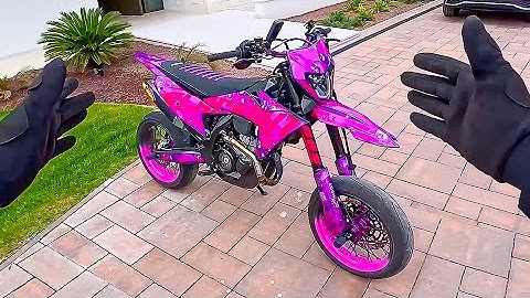 FIRST RIDE WITH MY NEW SUPERMOTO