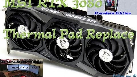 MSI RTX 3080 6W mK thermal pad attempt