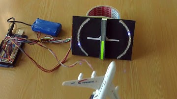 LED displayed artificial horizon