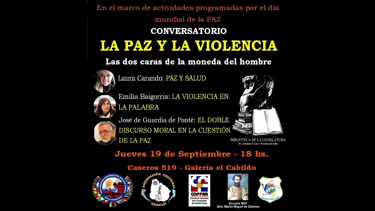 CONVERSATORIO:LA PAZ Y LA VIOLENCIA - Las dos caras de la moneda del ...