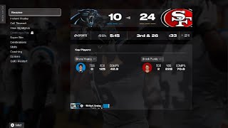Madden NFL 26 Exhibition Panthers Vs 49ers