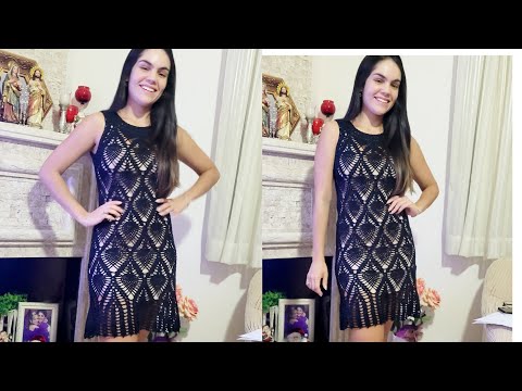 vestido de croche tamanho gg