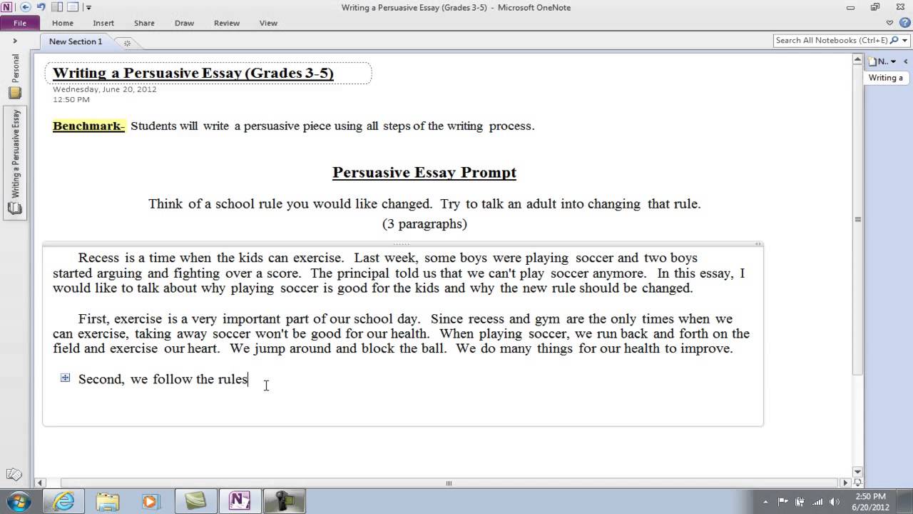 prompt essay writing process notebook