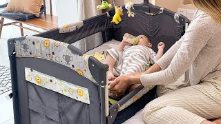 Cama para bebes con juguetes y caja de música 😃