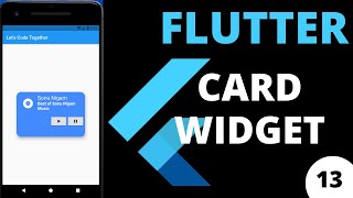 Card Widget | Flutter Tutorial | Flutter for Beginners