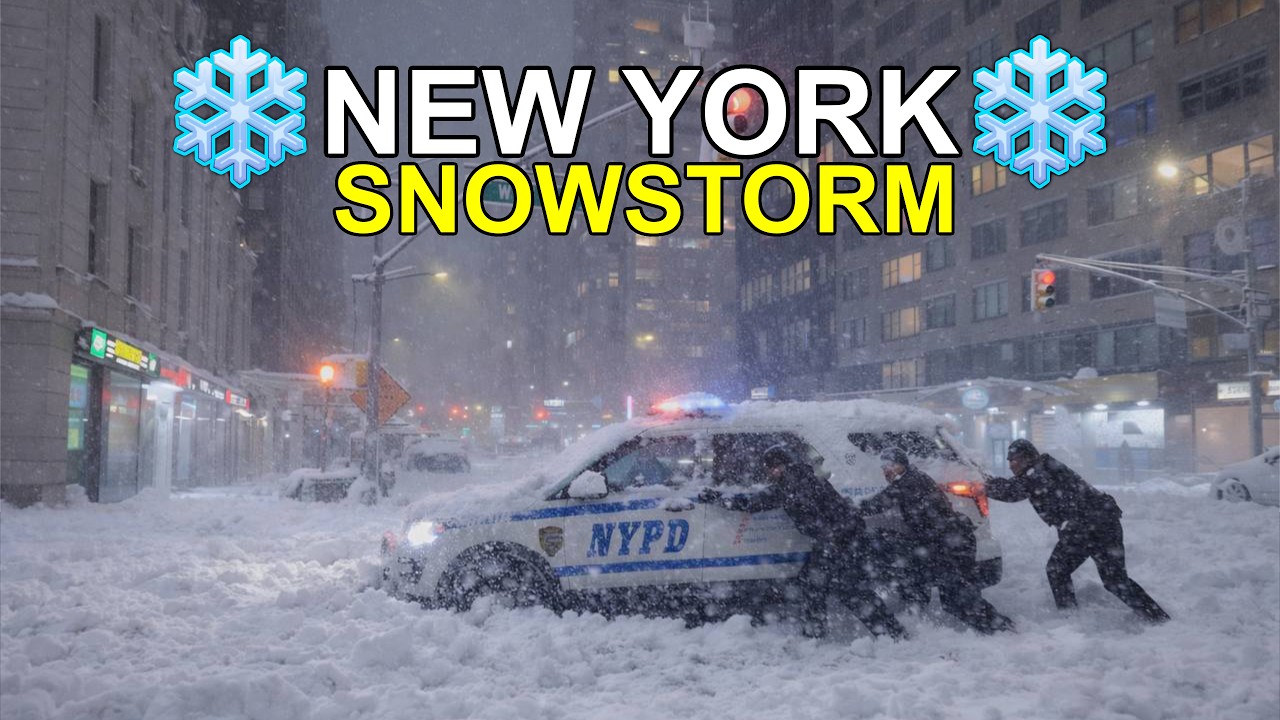 NEW YORK Blizzard 2026 Winter Storm Hernando 4K Walk - YouTube