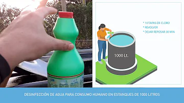 ¿Cuánta lejía necesito para desinfectar 1.000 litros de agua?