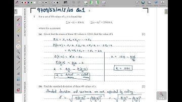 9709/53/M/J/25 - MATHEMATICS PROBABILITY & STATISTICS  PAPER 53 MAY/JUNE 2025 PART 1 (QNs 1 - 4)