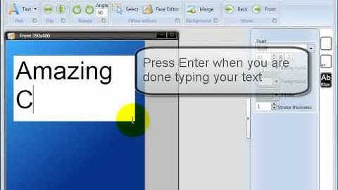Inserting Text - Virtual Cover Creator 3.0 Tutorial