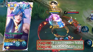 GLOBAL KADITA VS FREESTYLE KAGURA IN SOLO RANK GAME!😱 (Kadita Gameplay 2024) - Mobile Legends