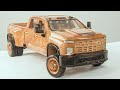 Wood Carving - Chevrolet Silverado 2021 - ASMR Woodworking, DIY Car Model by Awesome Woodcraft