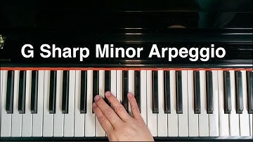 G Sharp (A Flat) Minor Arpeggio Piano