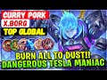 Burn All to Dust!! Dangerous Tesla Maniac [ Top Global X.Borg ] Curry Pork - Mobile Legends Build