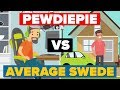 Pewdiepie vs The Average Swede - People / Celebrity Comparison