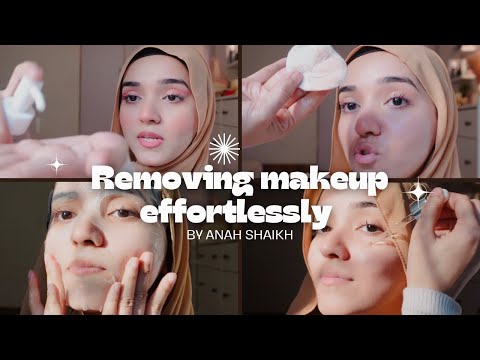 Remove your makeup effortlessly ✨|| Clear Skin 🫧 || ANAH SHAIKH
