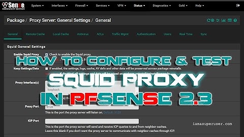 Configure and Test Squid Proxy in pfSense 2.3 | How-to/Guide/Tutorial